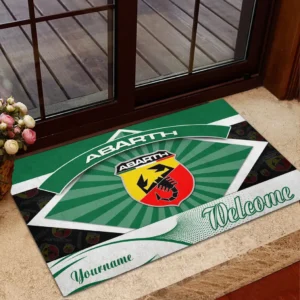 Abarth Doormat, Gift For Abarth Lovers, Gift For Him, Husband, Boyfriend CAR1903052500 - Green