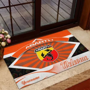 Abarth Doormat, Gift For Abarth Lovers, Gift For Him, Husband, Boyfriend CAR1903052500 - Orange