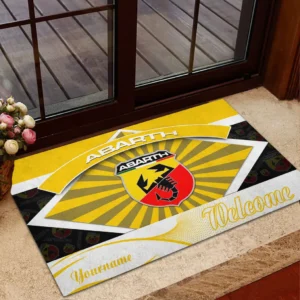 Abarth Doormat, Gift For Abarth Lovers, Gift For Him, Husband, Boyfriend CAR1903052500 - Yellow