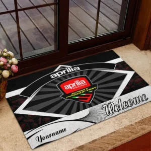 Aprilia Doormat, Gift For Aprilia Lovers, Gift For Him, Husband, Boyfriend CAR1903052502 - Black
