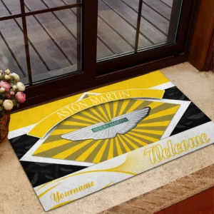 Aston Martin Doormat, Gift For Aston Martin Lovers, Gift For Him, Husband, Boyfriend CAR1903052503 - Yellow