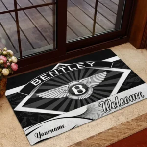 Bentley Doormat, Gift For Bentley Lovers, Gift For Him, Husband, Boyfriend CAR1903052505 - Black