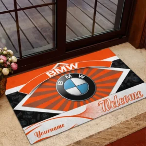 BMW Doormat, Gift For BMW Lovers, Gift For Him, Husband, Boyfriend CAR1903052506 - Orange
