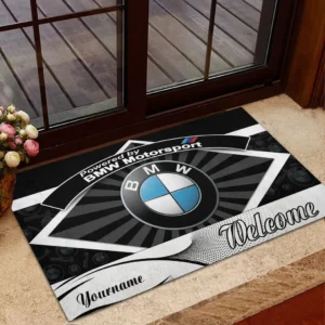 BMW Motorsport Doormat, Gift For BMW Motorsport Lovers, Gift For Him, Husband, Boyfriend CAR1903052509 - Black