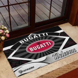 Bugatti Doormat, Gift For Bugatti Lovers, Gift For Him, Husband, Boyfriend CAR1903052511 - Black