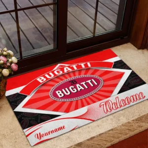 Bugatti Doormat, Gift For Bugatti Lovers, Gift For Him, Husband, Boyfriend CAR1903052511 - Red