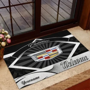 Cadillac Doormat, Gift For Cadillac Lovers, Gift For Him, Husband, Boyfriend CAR1903052513 - Black