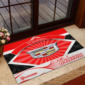 Cadillac Doormat, Gift For Cadillac Lovers, Gift For Him, Husband, Boyfriend CAR1903052513 - Red