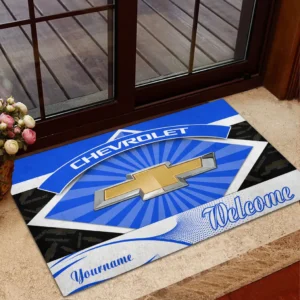 Chevrolet Doormat, Gift For Chevrolet Lovers, Gift For Him, Husband, Boyfriend CAR1903052517 - Blue