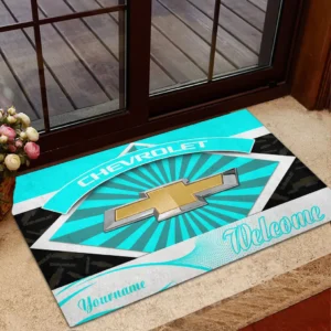 Chevrolet Doormat, Gift For Chevrolet Lovers, Gift For Him, Husband, Boyfriend CAR1903052517 - Cyan