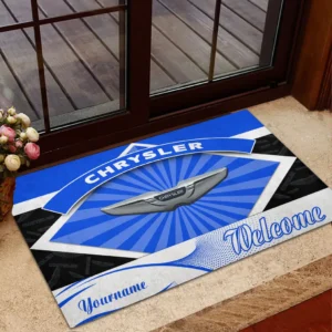 Chrysler Doormat, Gift For Chrysler Lovers, Gift For Him, Husband, Boyfriend CAR1903052519 - Blue