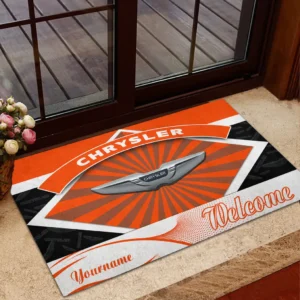 Chrysler Doormat, Gift For Chrysler Lovers, Gift For Him, Husband, Boyfriend CAR1903052519 - Orange