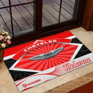 Chrysler Doormat, Gift For Chrysler Lovers, Gift For Him, Husband, Boyfriend CAR1903052519 - Red