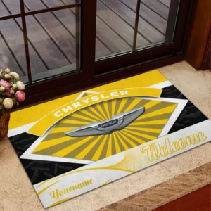 Chrysler Doormat, Gift For Chrysler Lovers, Gift For Him, Husband, Boyfriend CAR1903052519 - Yellow