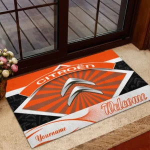Citroen Doormat, Gift For Citroen Lovers, Gift For Him, Husband, Boyfriend CAR1903052520 - Orange