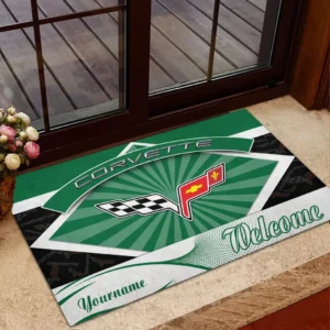 Corvette C6 Doormat, Gift For Corvette C6 Lovers, Gift For Him, Husband, Boyfriend CAR1903052522 - Green