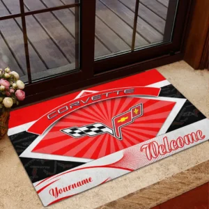 Corvette C6 Doormat, Gift For Corvette C6 Lovers, Gift For Him, Husband, Boyfriend CAR1903052522 - Red