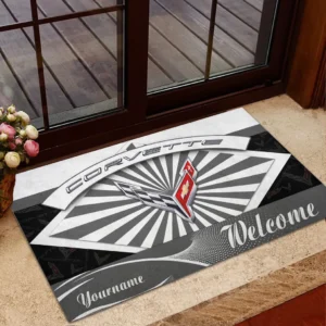 Corvette C8 Doormat, Gift For Corvette C8 Lovers, Gift For Him, Husband, Boyfriend CAR1903052524 - Grey