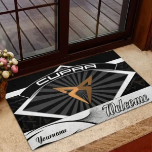 Cupra Doormat, Gift For Cupra Lovers, Gift For Him, Husband, Boyfriend CAR1903052525 - Black