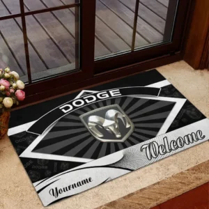 Dodge Doormat, Gift For Dodge Lovers, Gift For Him, Husband, Boyfriend CAR1903052529 - Black
