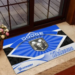 Dodge Doormat, Gift For Dodge Lovers, Gift For Him, Husband, Boyfriend CAR1903052529 - Blue