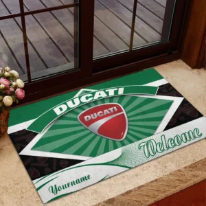 Ducatti Doormat, Gift For Ducatti Lovers, Gift For Him, Husband, Boyfriend CAR1903052530 - Green