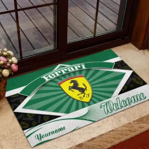 Ferrari Doormat, Gift For Ferrari Lovers, Gift For Him, Husband, Boyfriend CAR1903052531 - Green