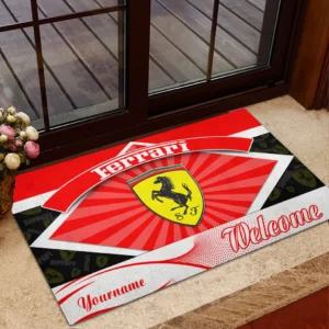 Ferrari Doormat, Gift For Ferrari Lovers, Gift For Him, Husband, Boyfriend CAR1903052531 - Red