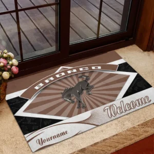 Ford Bronco Doormat, Gift For Ford Bronco Lovers, Gift For Him, Husband, Boyfriend CAR1903052533 - Brown