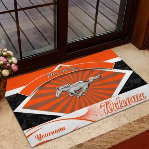 Ford Mustang Doormat, Gift For Ford Mustang Lovers, Gift For Him, Husband, Boyfriend CAR1903052535 - Orange