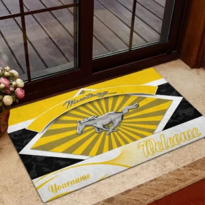 Ford Mustang Doormat, Gift For Ford Mustang Lovers, Gift For Him, Husband, Boyfriend CAR1903052535 - Yellow