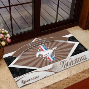 Ford Mustang Doormat, Gift For Ford Mustang Lovers, Gift For Him, Husband, Boyfriend CAR1903052537 - Brown