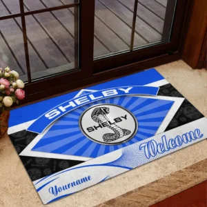 Ford Shelby Doormat, Gift For Ford Shelby Lovers, Gift For Him, Husband, Boyfriend CAR1903052538 - Blue