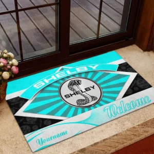 Ford Shelby Doormat, Gift For Ford Shelby Lovers, Gift For Him, Husband, Boyfriend CAR1903052538 - Cyan