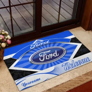 Ford Doormat, Gift For Ford Lovers, Gift For Him, Husband, Boyfriend CAR1903052539 - Blue