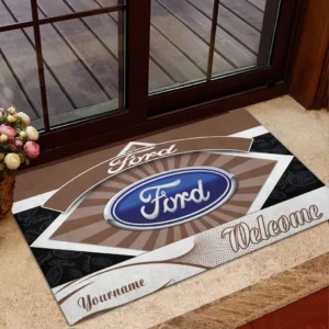 Ford Doormat, Gift For Ford Lovers, Gift For Him, Husband, Boyfriend CAR1903052539 - Brown