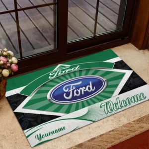 Ford Doormat, Gift For Ford Lovers, Gift For Him, Husband, Boyfriend CAR1903052539 - Green