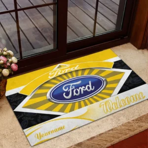 Ford Doormat, Gift For Ford Lovers, Gift For Him, Husband, Boyfriend CAR1903052539 - Yellow
