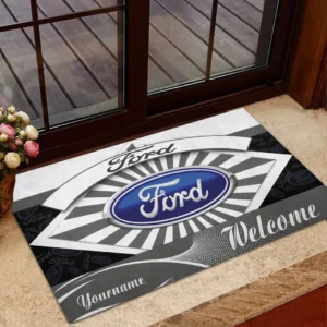 Ford Doormat, Gift For Ford Lovers, Gift For Him, Husband, Boyfriend CAR1903052539 - Grey