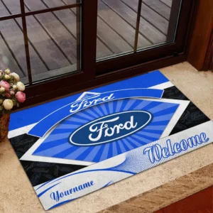 Ford Doormat, Gift For Ford Lovers, Gift For Him, Husband, Boyfriend CAR1903052540 - Blue