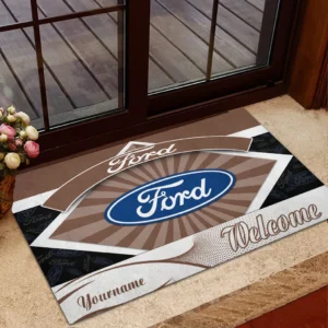 Ford Doormat, Gift For Ford Lovers, Gift For Him, Husband, Boyfriend CAR1903052540 - Brown