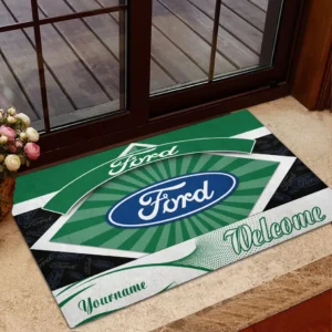 Ford Doormat, Gift For Ford Lovers, Gift For Him, Husband, Boyfriend CAR1903052540 - Green