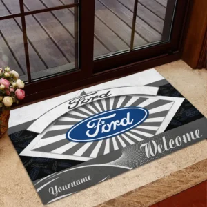Ford Doormat, Gift For Ford Lovers, Gift For Him, Husband, Boyfriend CAR1903052540 - Grey