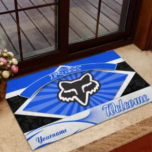 Fox Racing Doormat, Gift For Fox Racing Lovers, Gift For Him, Husband, Boyfriend CAR1903052541 - Blue