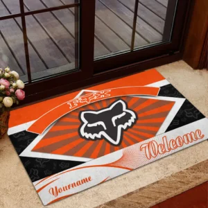 Fox Racing Doormat, Gift For Fox Racing Lovers, Gift For Him, Husband, Boyfriend CAR1903052541 - Orange
