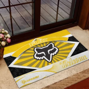 Fox Racing Doormat, Gift For Fox Racing Lovers, Gift For Him, Husband, Boyfriend CAR1903052541 - Yellow