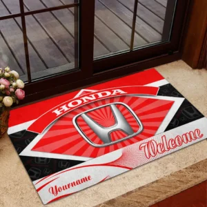 Honda Doormat, Gift For Honda Lovers, Gift For Him, Husband, Boyfriend CAR1903052547 - Red