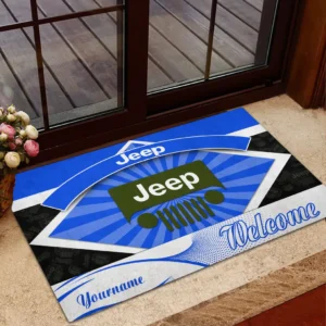 Jeep Doormat, Gift For Jeep Lovers, Gift For Him, Husband, Boyfriend CAR1903052553 - Blue