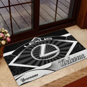 Lexus Doormat, Gift For Lexus Lovers, Gift For Him, Husband, Boyfriend CAR1903052558 - Black