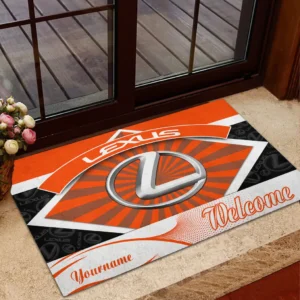 Lexus Doormat, Gift For Lexus Lovers, Gift For Him, Husband, Boyfriend CAR1903052558 - Orange